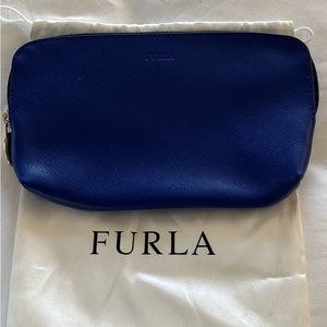 Beautiful Furla Wallet, Bag In Purple/Blue.